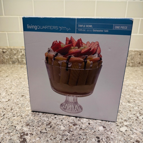 Living Quarters Other - Living Quarters - Glass Trifle Bowl, Used 1 or 2 Times, Great Condition!